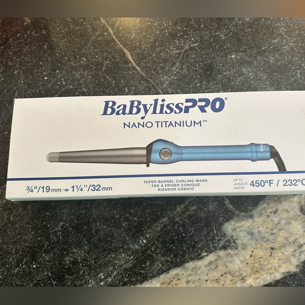 BaBylissPRO Nano Titanium Curling Wand-NEW!!!